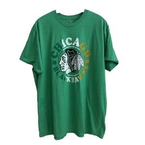 NHL Chicago Blackhawks T-Shirt Size 2XL Hockey Sports Team Streetwear Casual